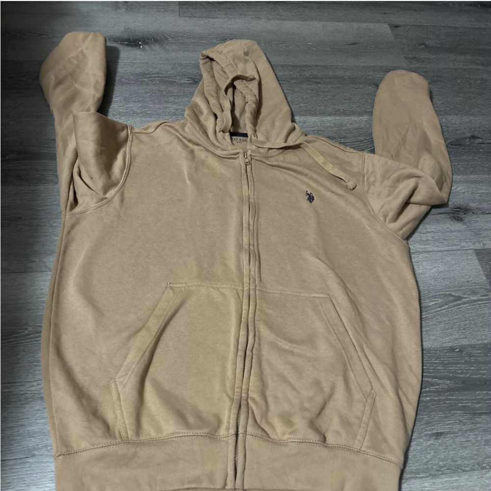 mens polo sweater size large.